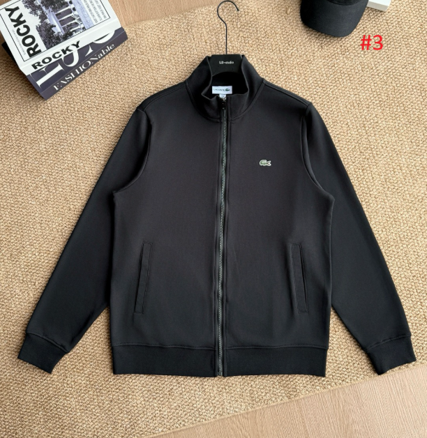 LACOSTE ז'קט טרנינג רוכסן מלא לגברים – תמונה 4