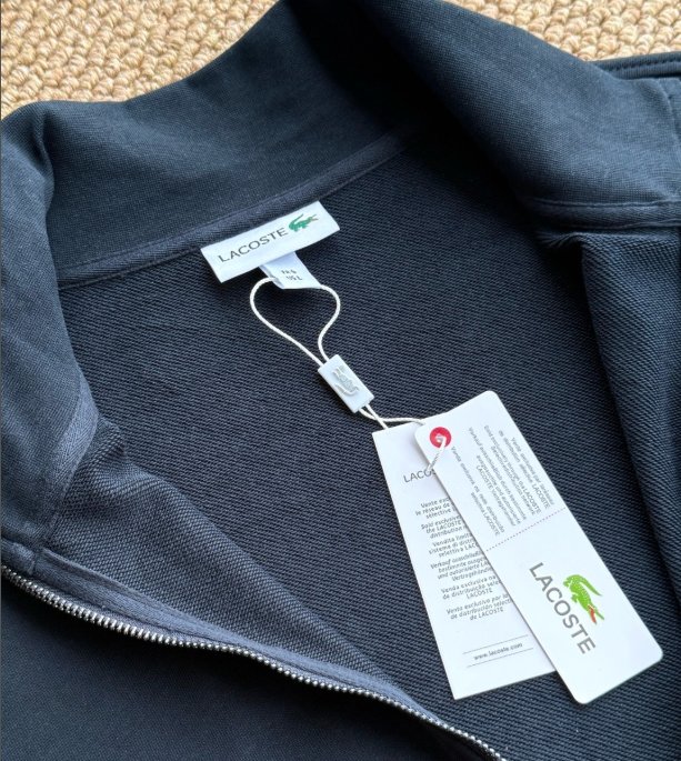 LACOSTE ז'קט טרנינג רוכסן מלא לגברים – תמונה 6