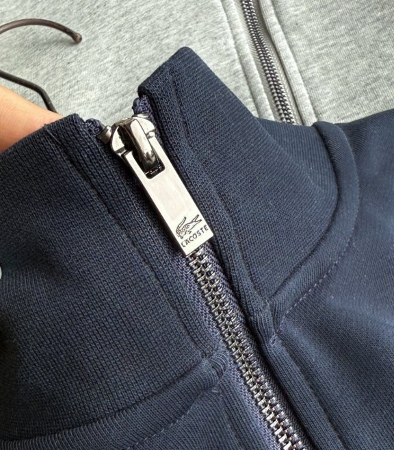 LACOSTE ז'קט טרנינג רוכסן מלא לגברים – תמונה 7