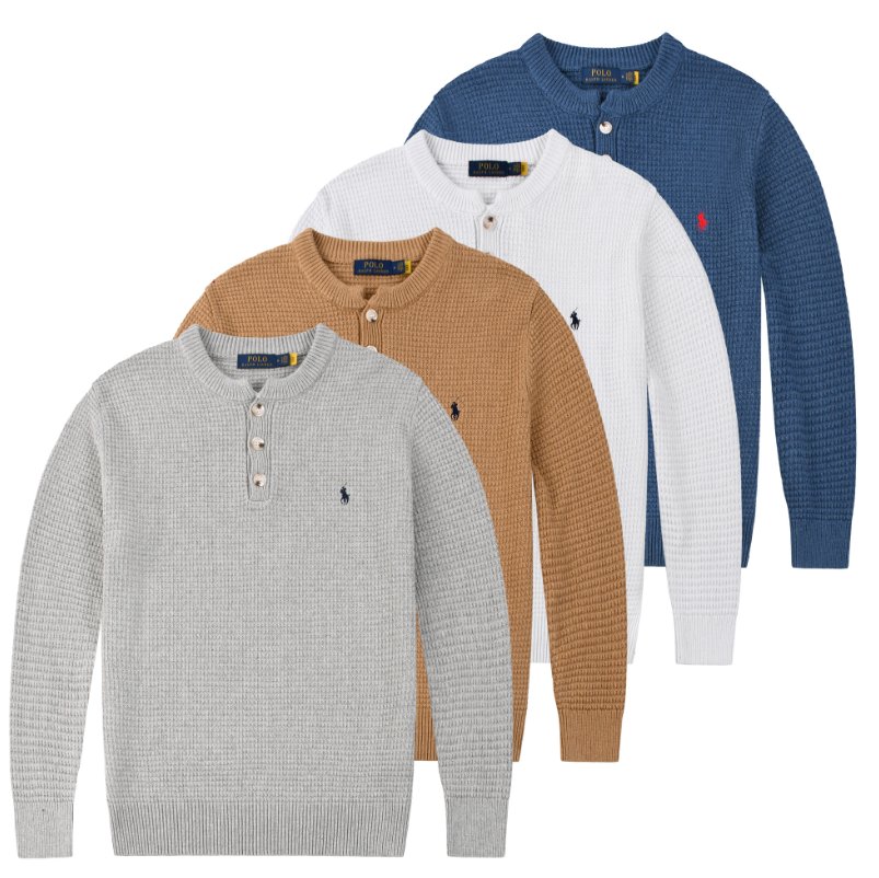 Polo Ralph Lauren סוודר הנלי סריג וופל לגברים – תמונה 6
