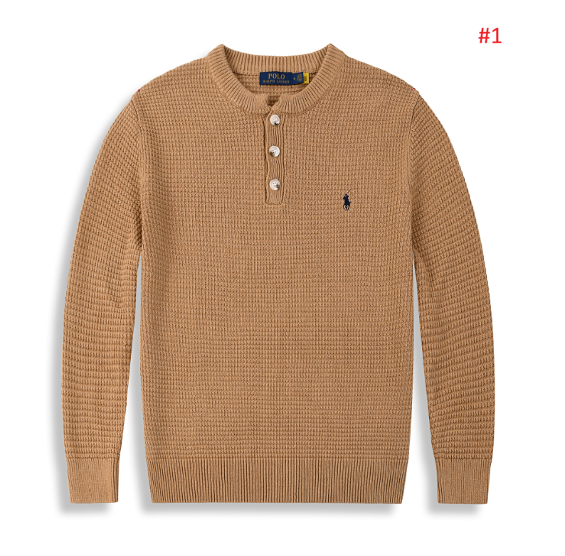 Polo Ralph Lauren סוודר הנלי סריג וופל לגברים – תמונה 2