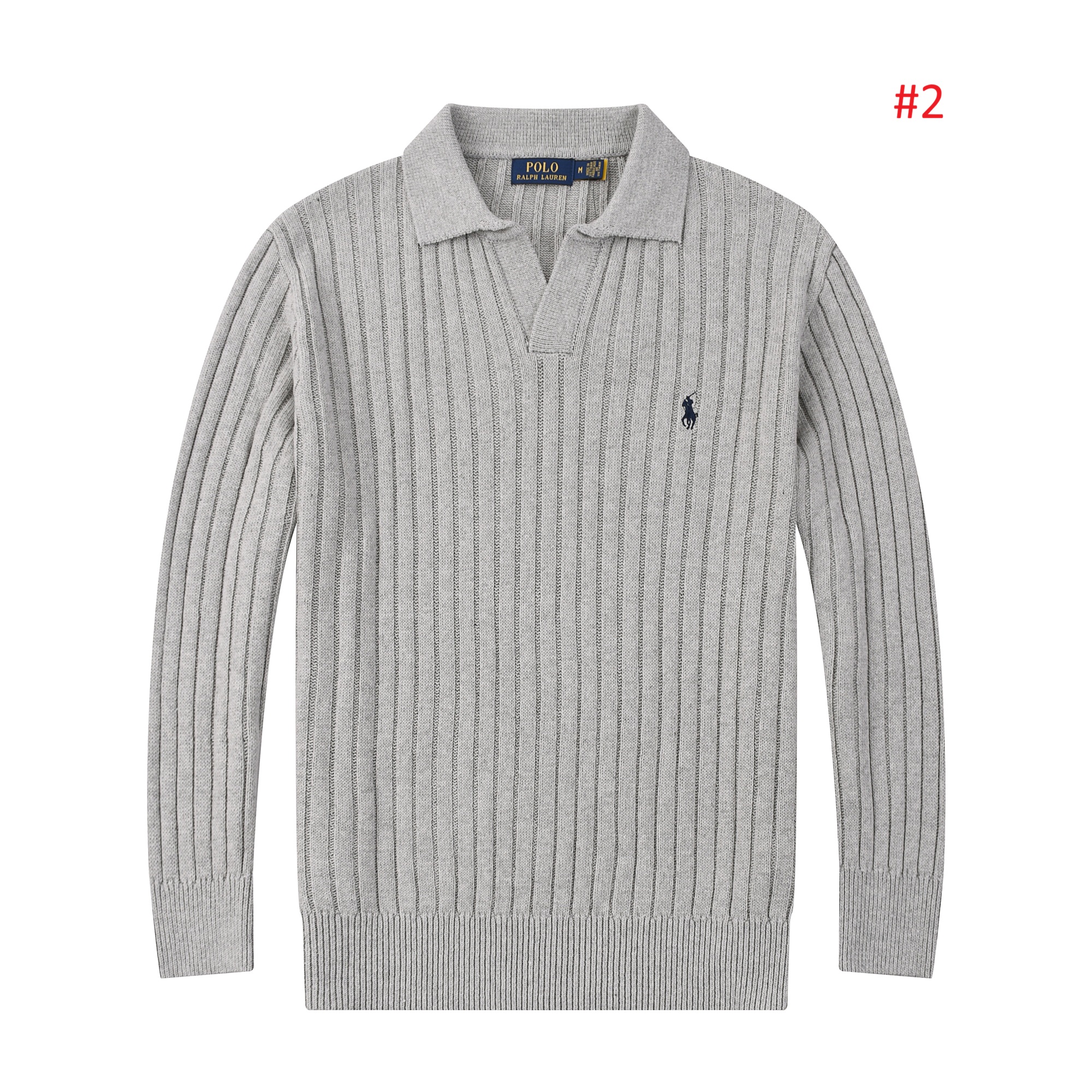Polo Ralph Lauren סוודר פולו סרוג ריב לגברים – תמונה 3