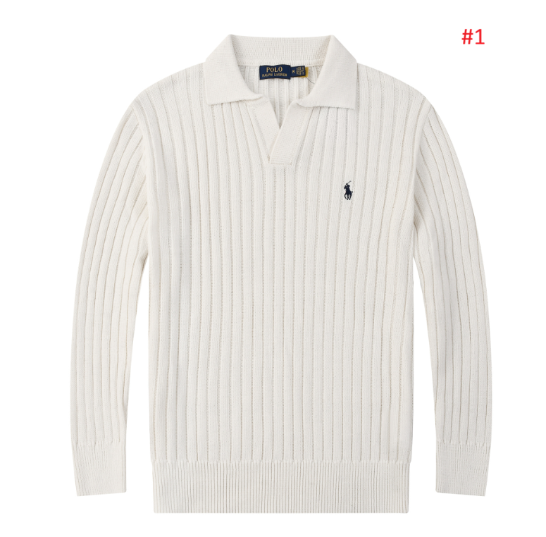 Polo Ralph Lauren סוודר פולו סרוג ריב לגברים – תמונה 2