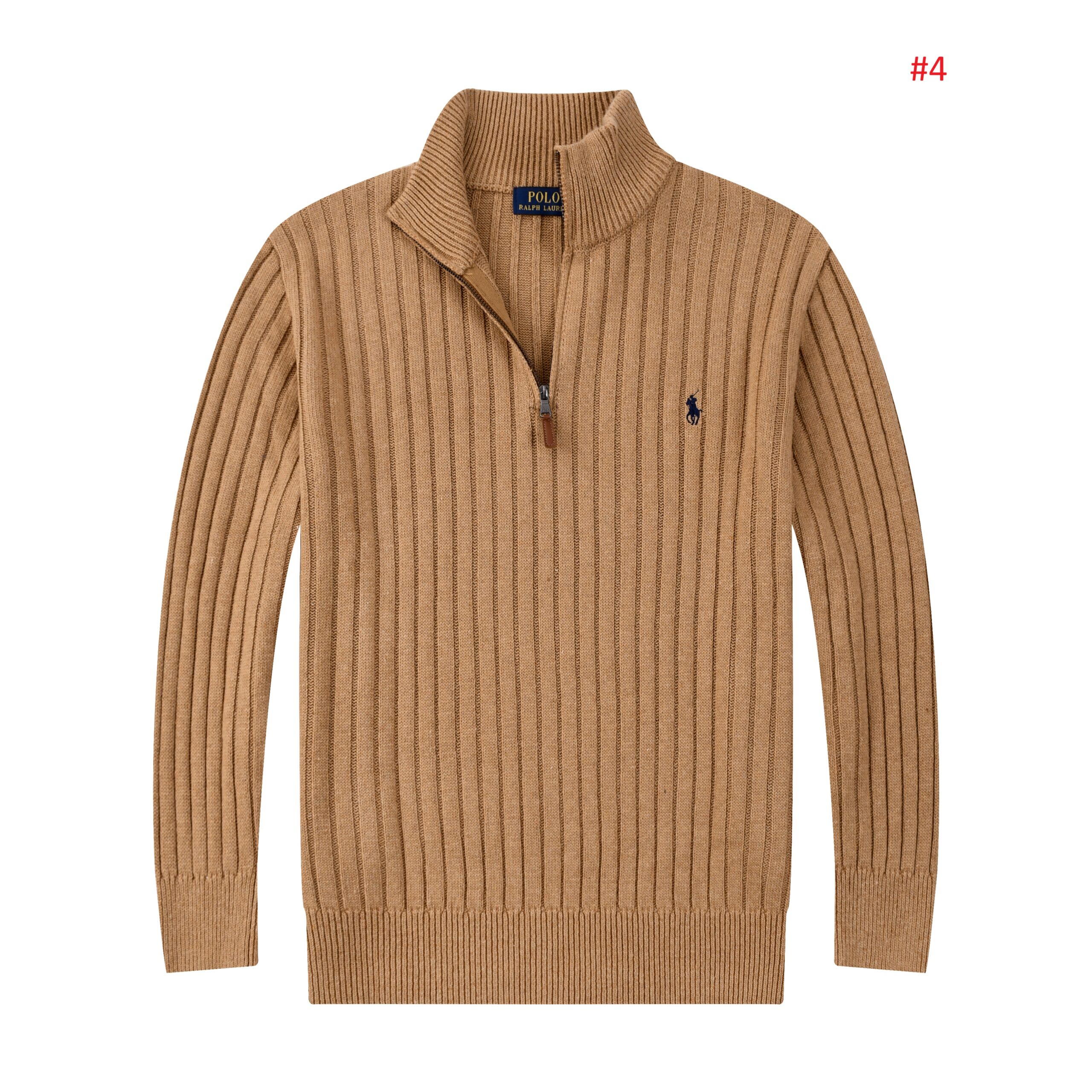 Polo Ralph Lauren סוודר ריב חצי-רוכסן לגברים – תמונה 5