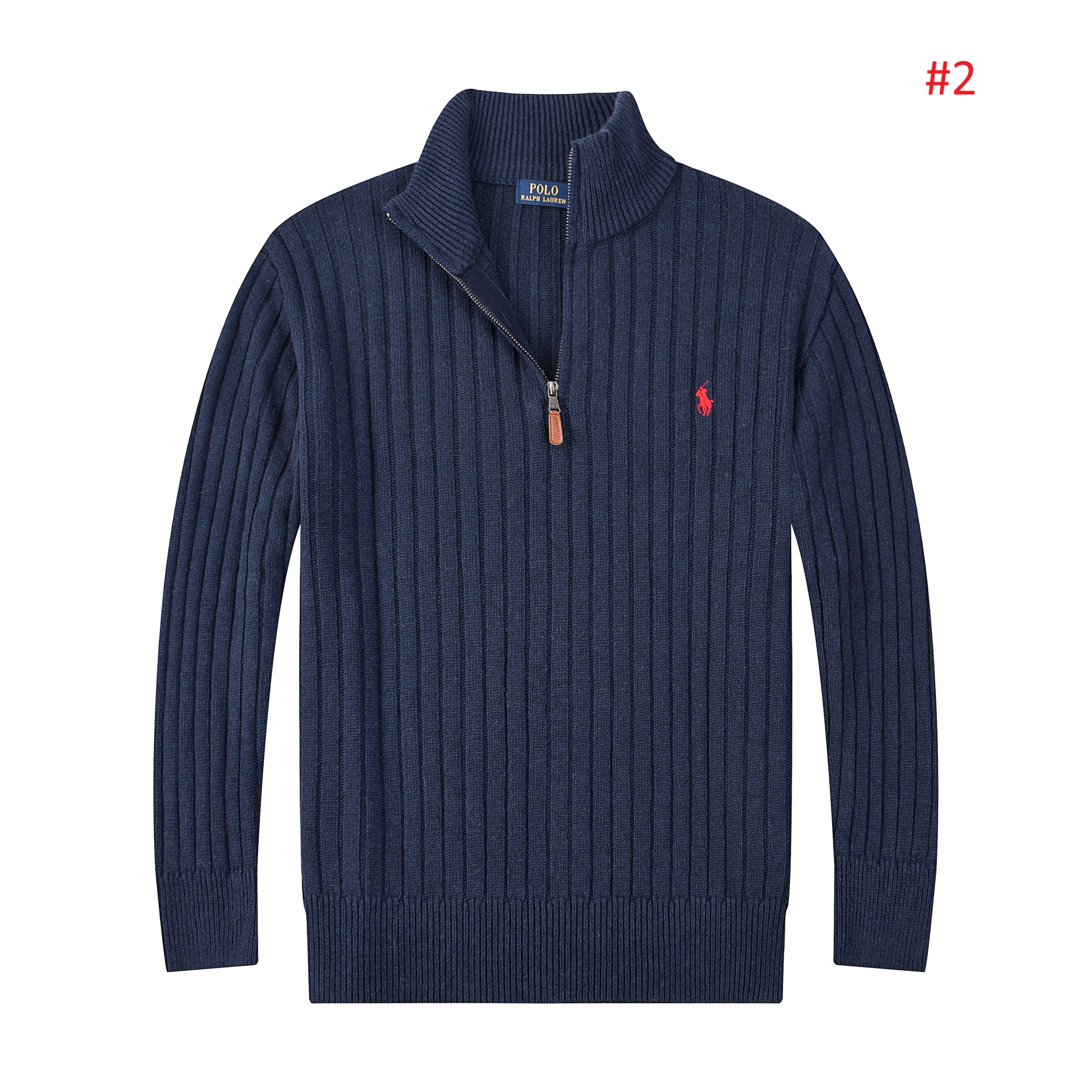 Polo Ralph Lauren סוודר ריב חצי-רוכסן לגברים – תמונה 3
