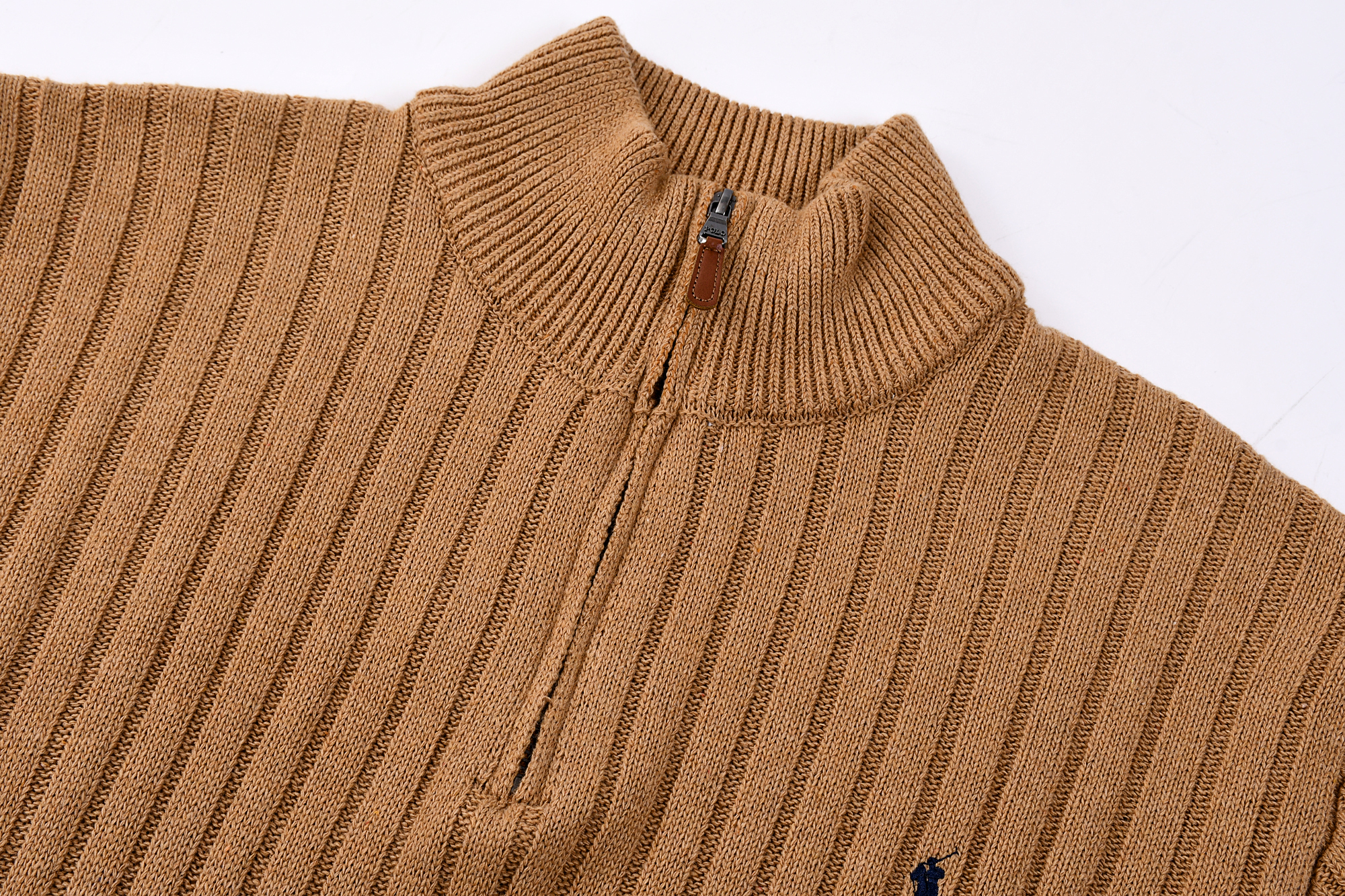 Polo Ralph Lauren סוודר ריב חצי-רוכסן לגברים – תמונה 6