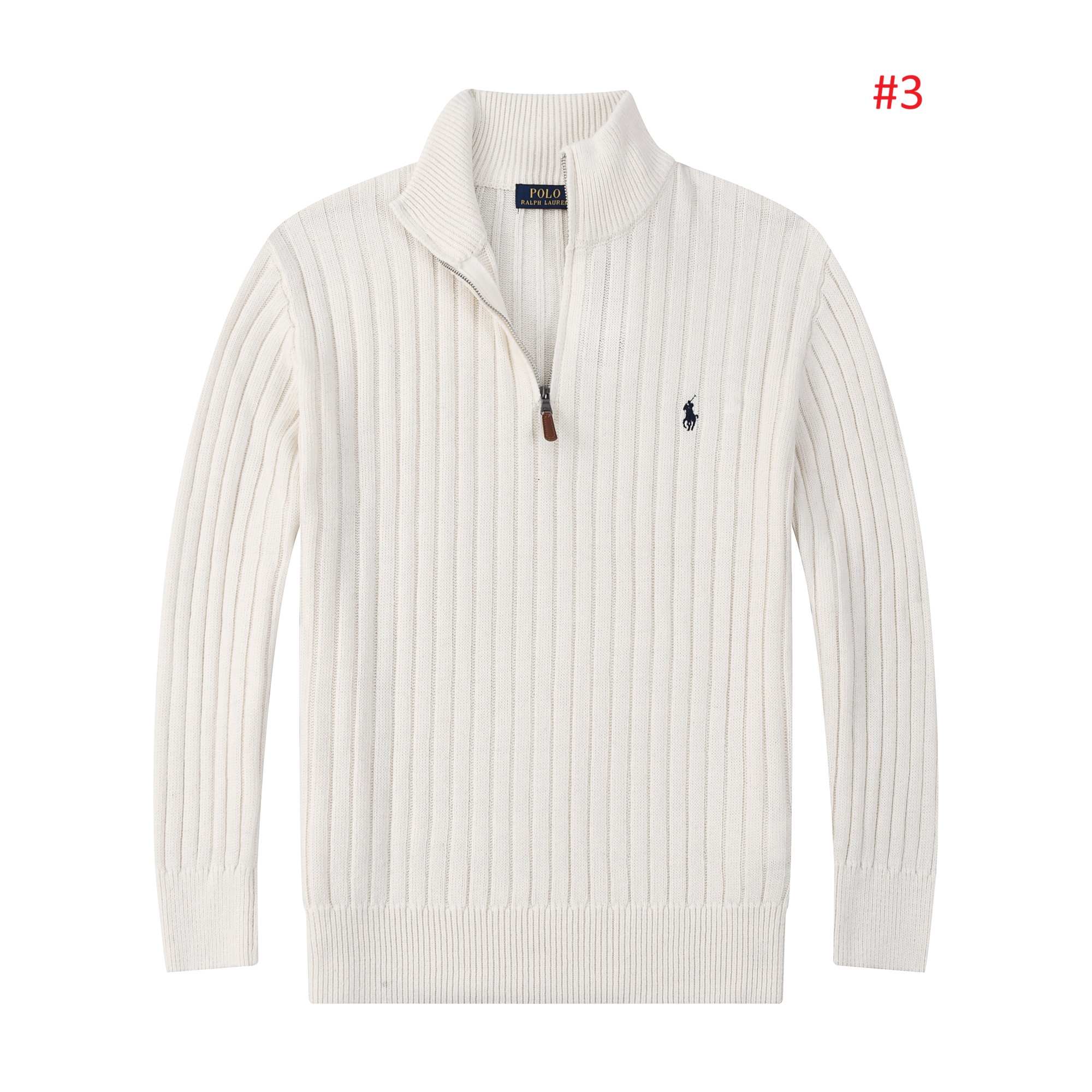 Polo Ralph Lauren סוודר ריב חצי-רוכסן לגברים – תמונה 4