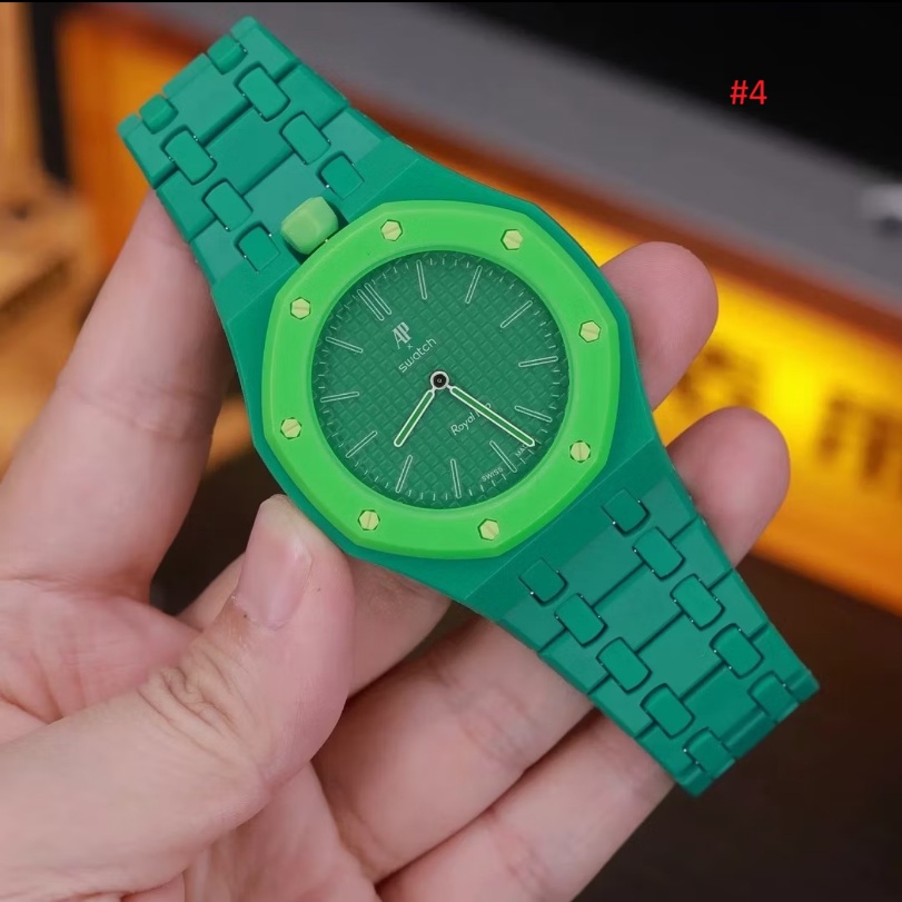 Swatch x AP שעון יד יוניסקס Royal Pop צבעוני – תמונה 5