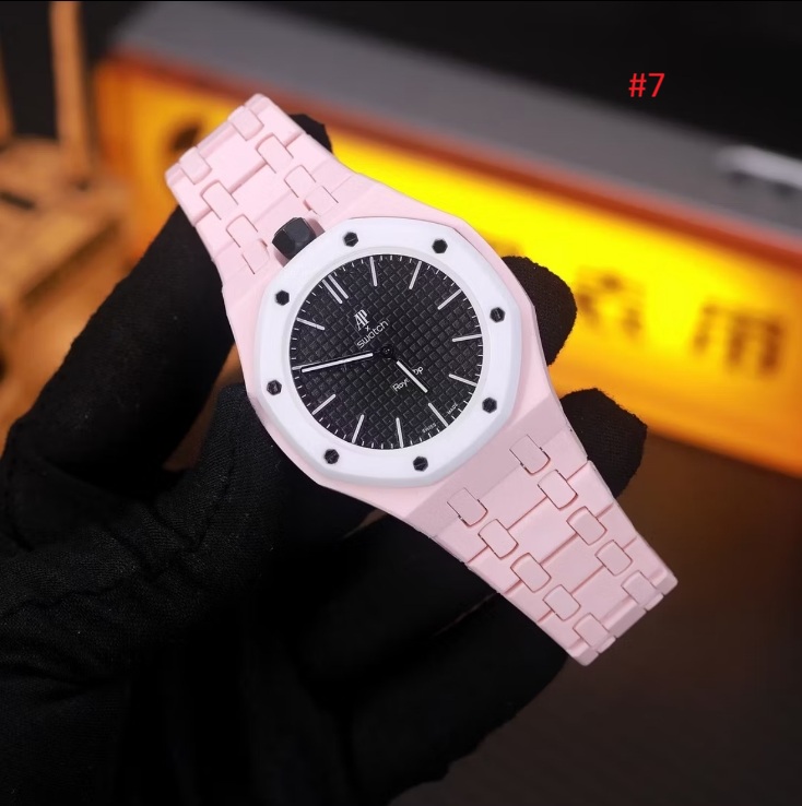 Swatch x AP שעון יד יוניסקס Royal Pop צבעוני – תמונה 8