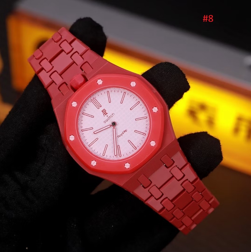 Swatch x AP שעון יד יוניסקס Royal Pop צבעוני – תמונה 9