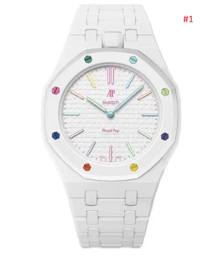 Swatch x AP שעון יד יוניסקס Royal Pop צבעוני – תמונה 2