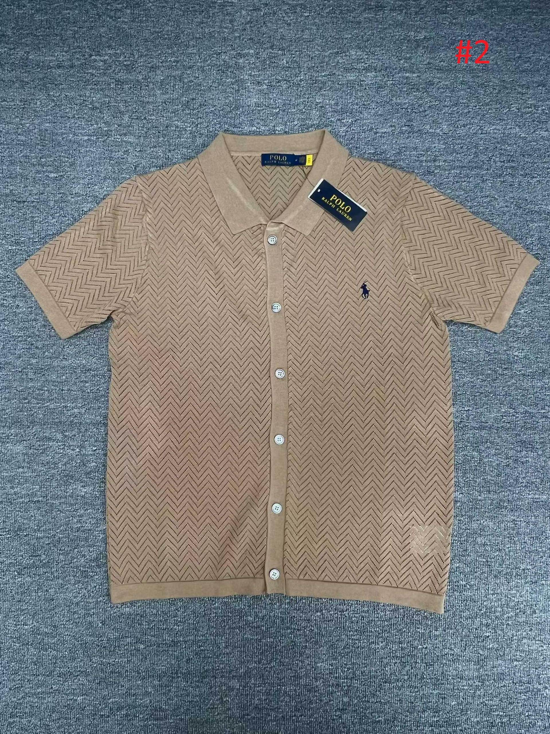 POLO RALPH LAUREN חולצת פולו סרוגה עם כפתורים – תמונה 3
