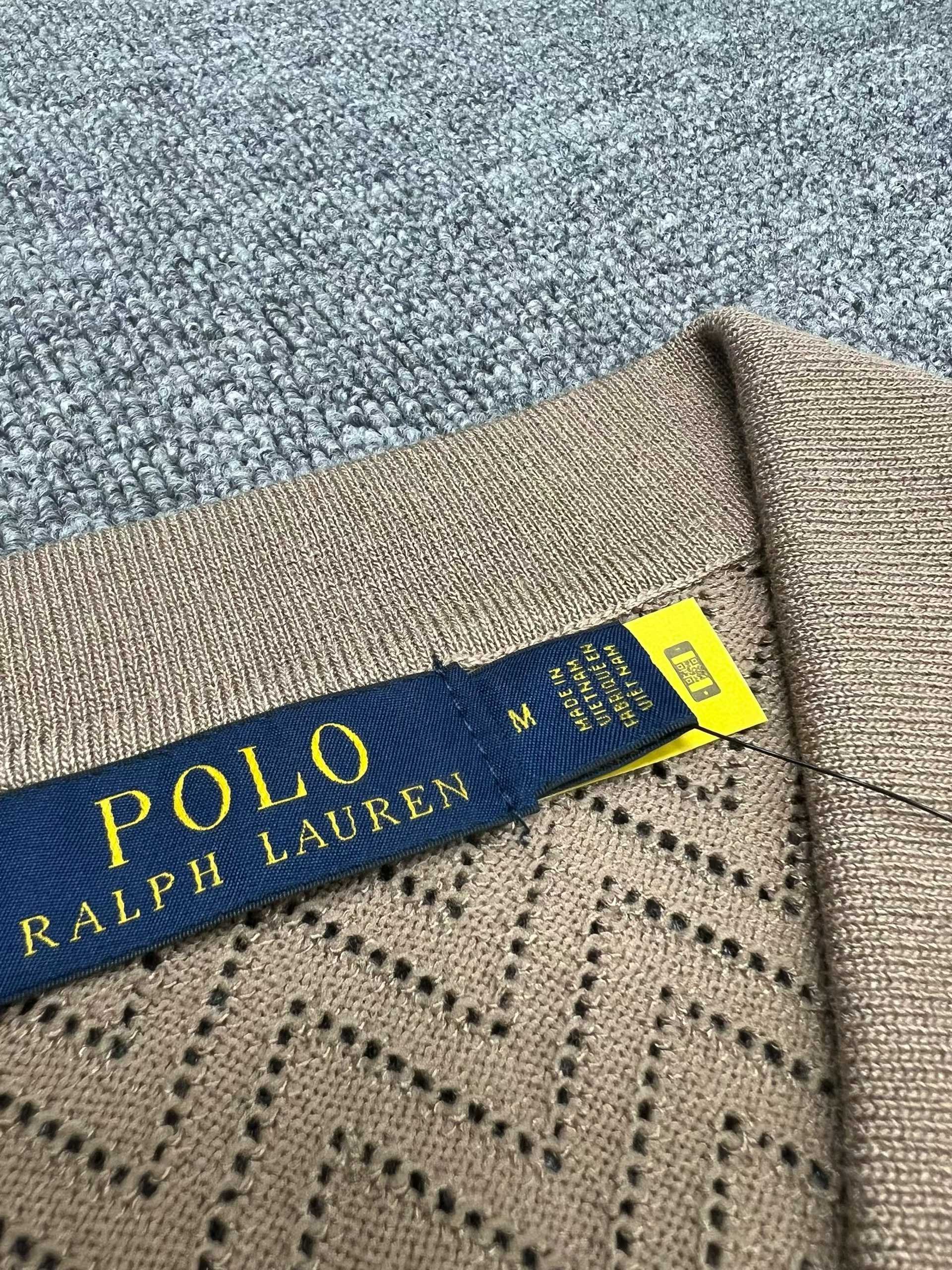 POLO RALPH LAUREN חולצת פולו סרוגה עם כפתורים – תמונה 5