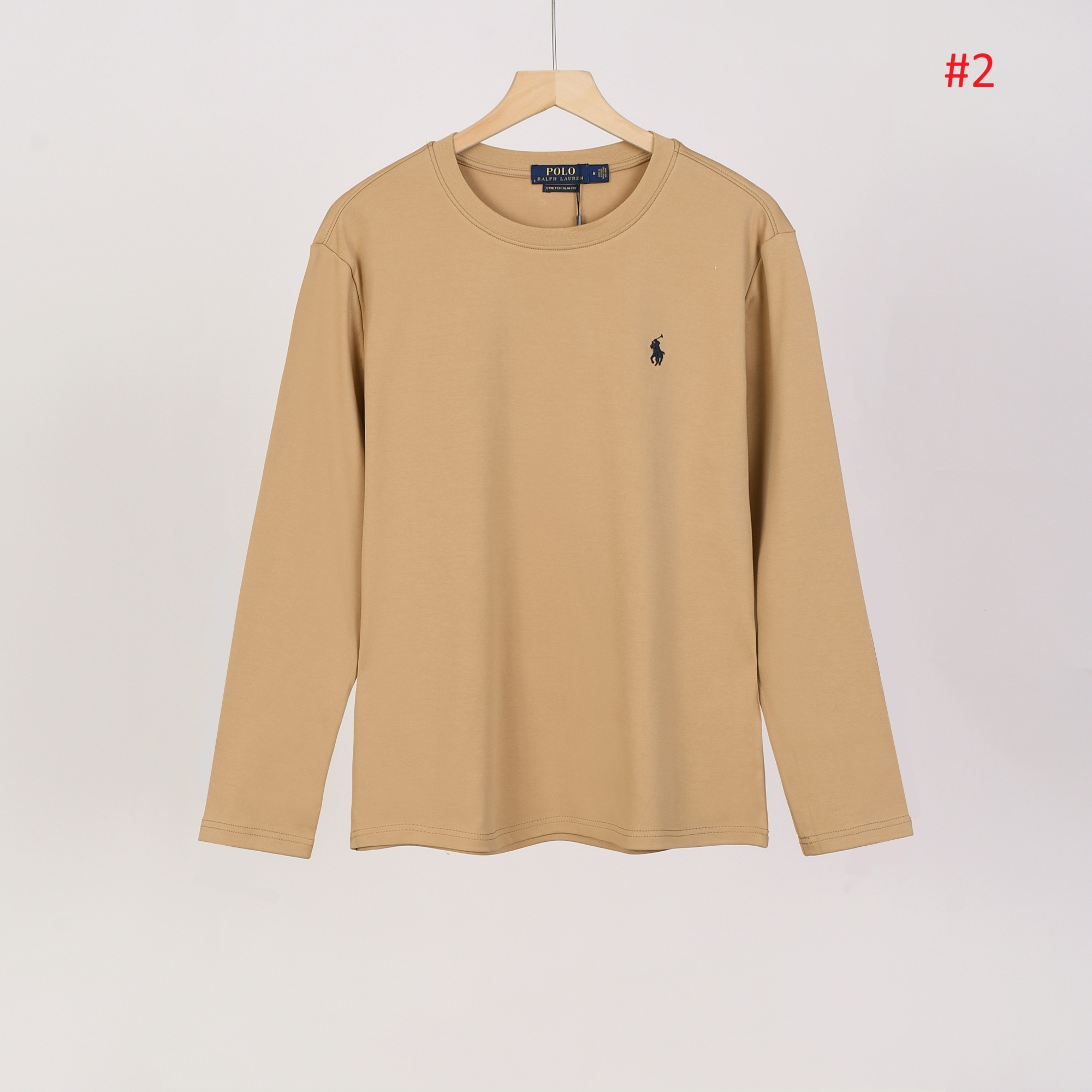 POLO RALPH LAUREN טי שירט שרוול ארוך לגברים עם לוגו רקום – תמונה 4