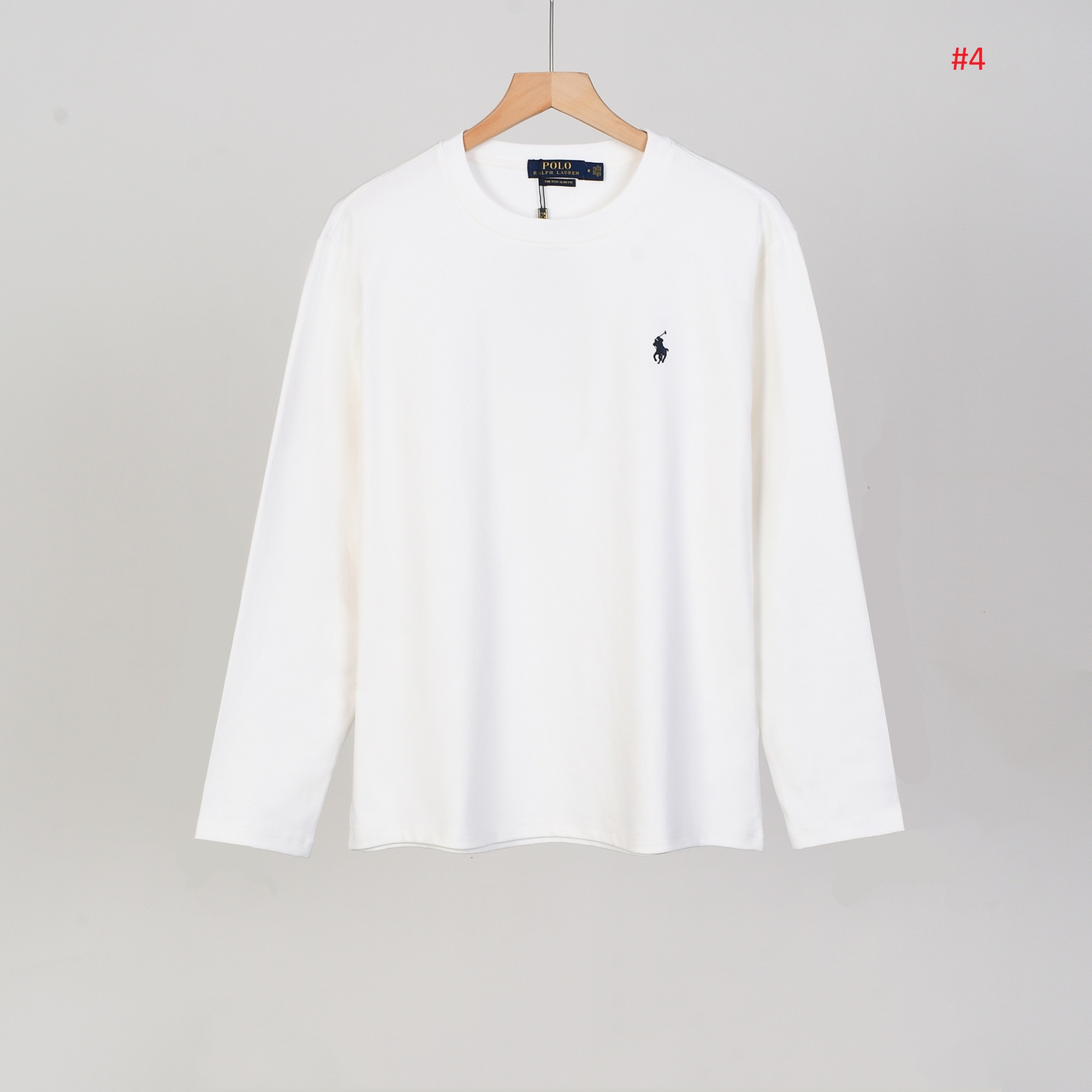 POLO RALPH LAUREN טי שירט שרוול ארוך לגברים עם לוגו רקום – תמונה 6