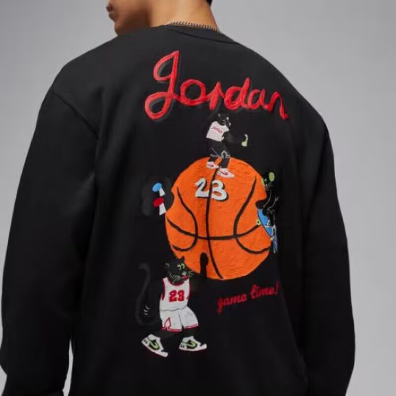 Jordan סווטשירט קרו-נק לגברים עם Jumpman – תמונה 6