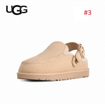 UGG כפכפי זמש פרוותיים עם רצועת עקב – תמונה 6