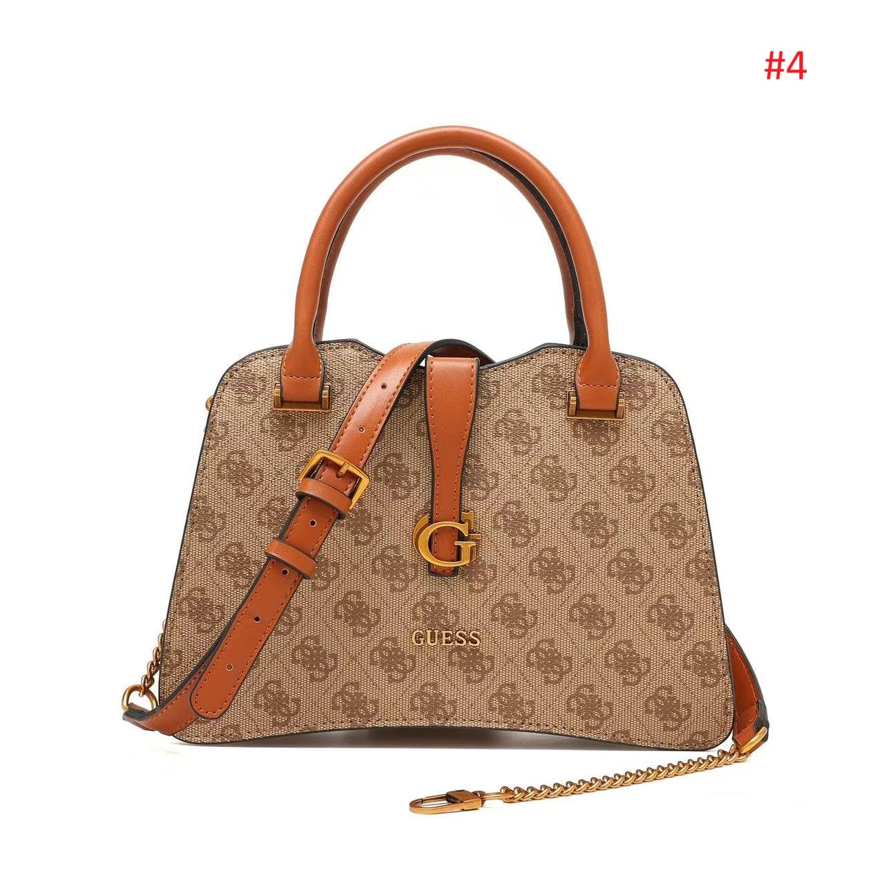 GUESS תיק יד לנשים עם רצועת כתף ולוגו G – תמונה 5