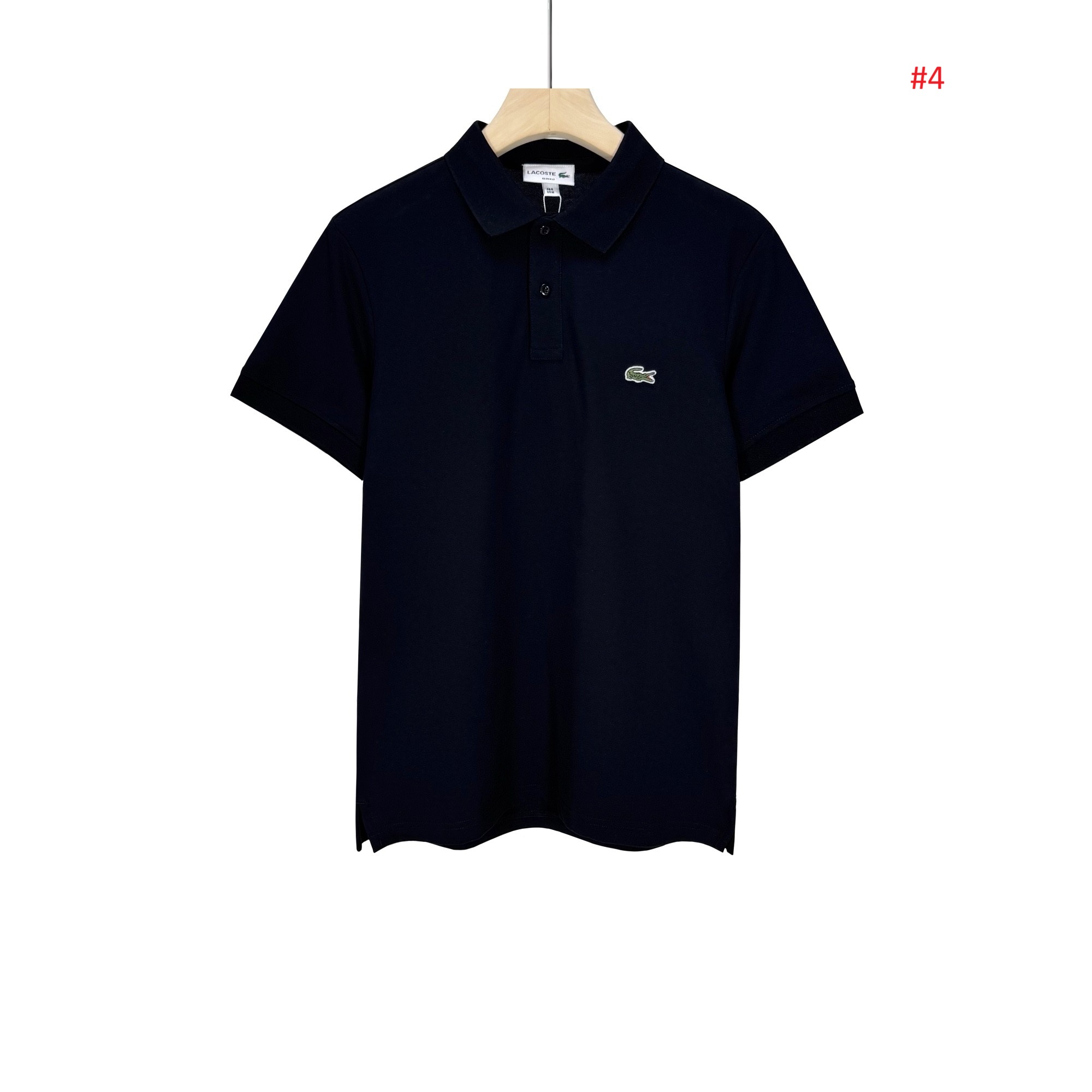 Lacoste חולצת פולו לגברים קצרה עם לוגו – תמונה 5