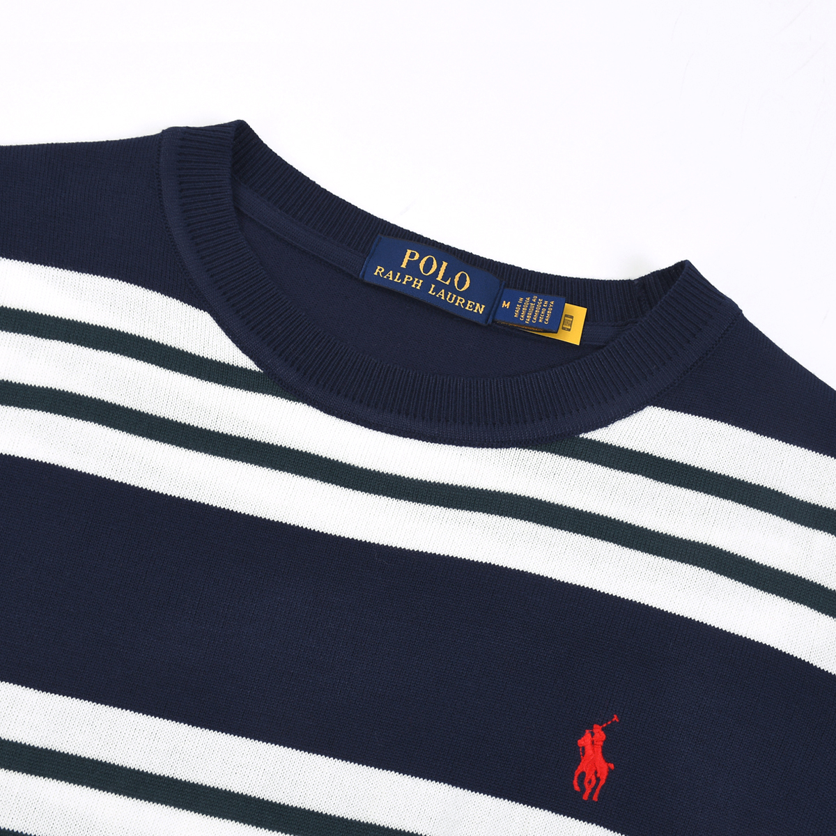 POLO RALPH LAUREN טי שירט פסים קצרה לגברים – תמונה 5