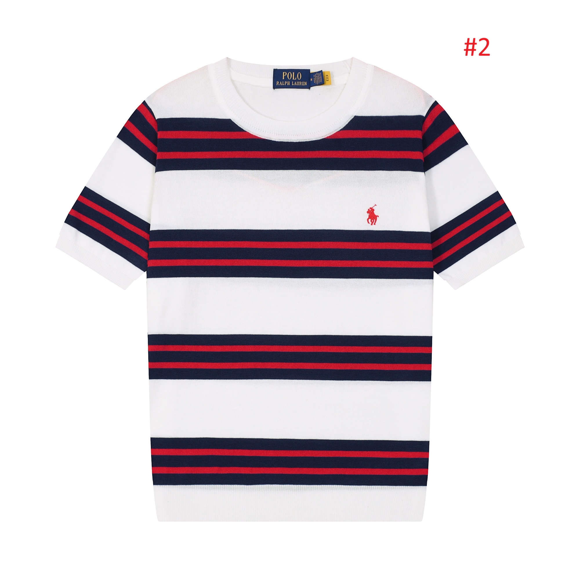 POLO RALPH LAUREN טי שירט פסים קצרה לגברים – תמונה 3