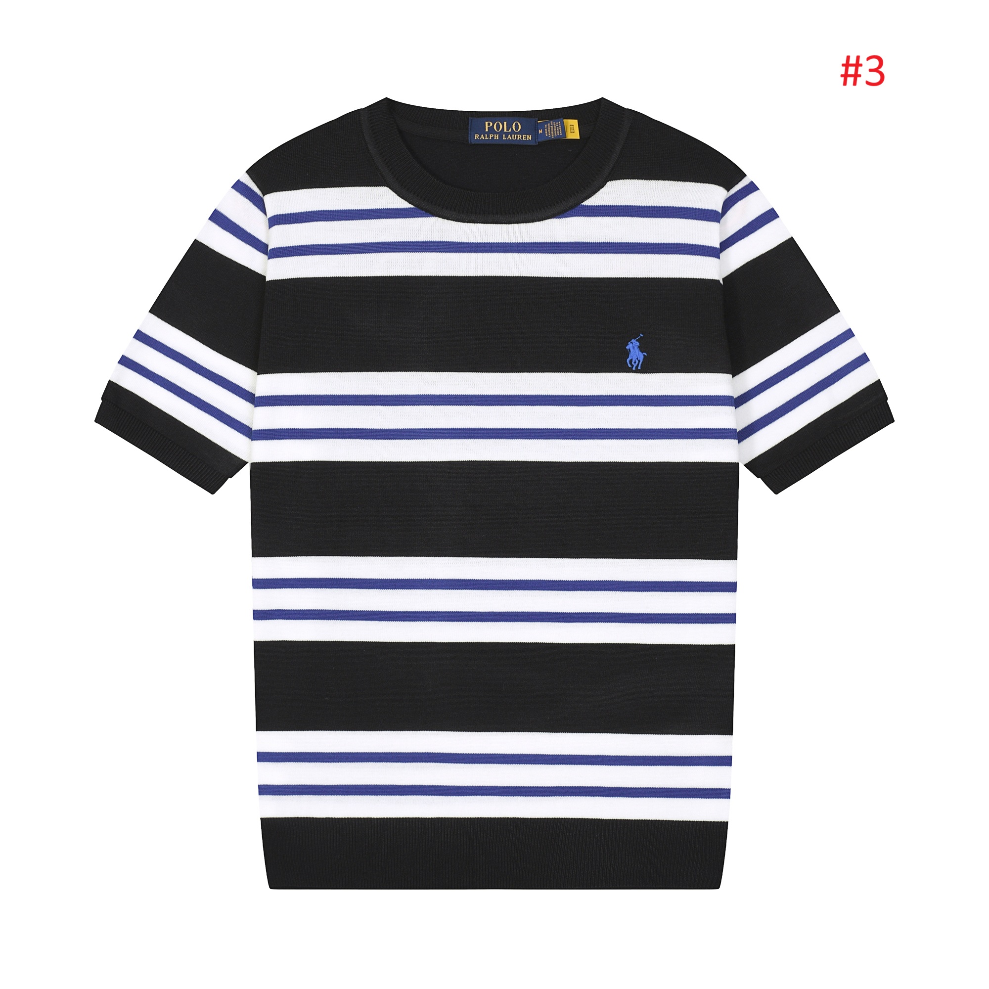 POLO RALPH LAUREN טי שירט פסים קצרה לגברים – תמונה 4