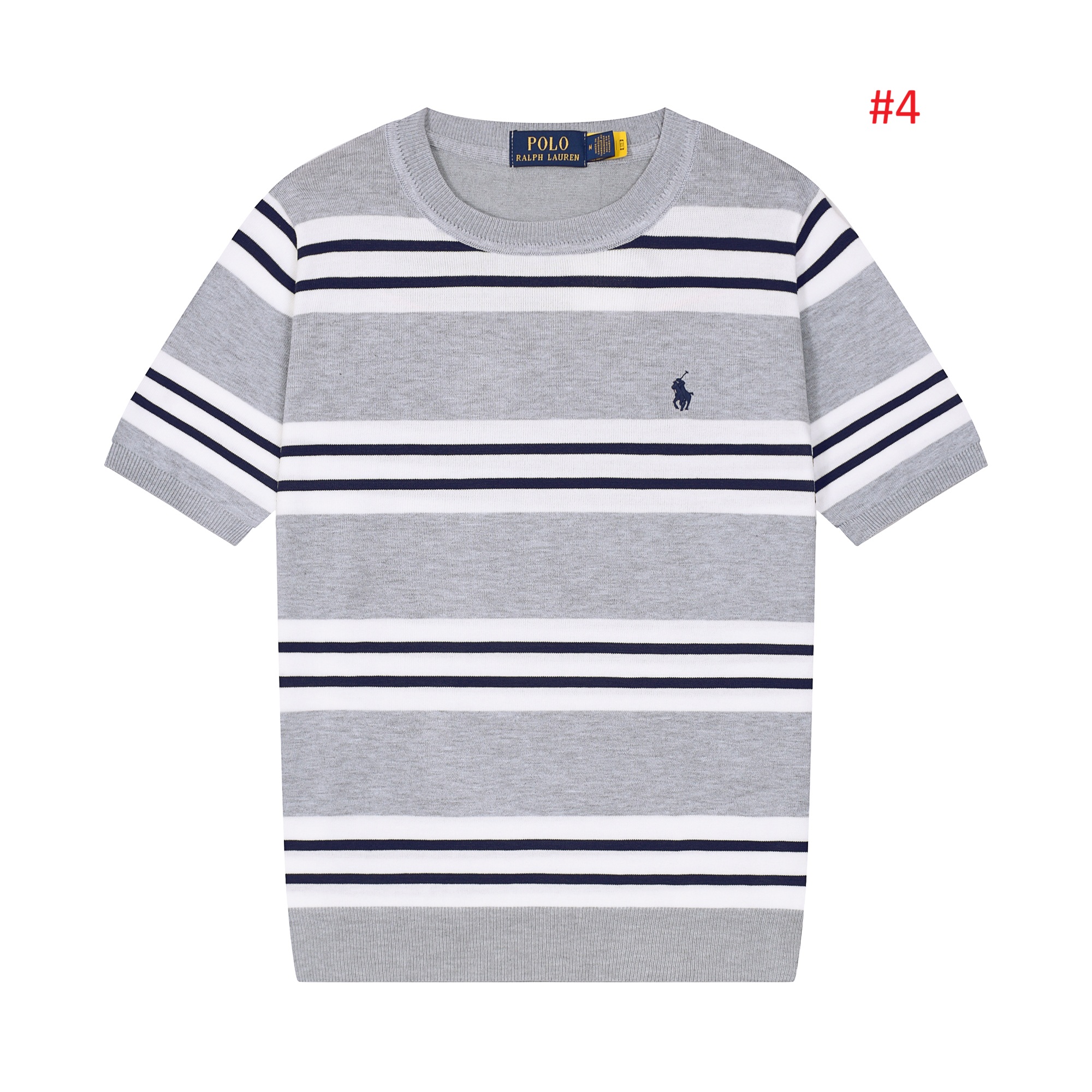 POLO RALPH LAUREN טי שירט פסים קצרה לגברים – תמונה 6