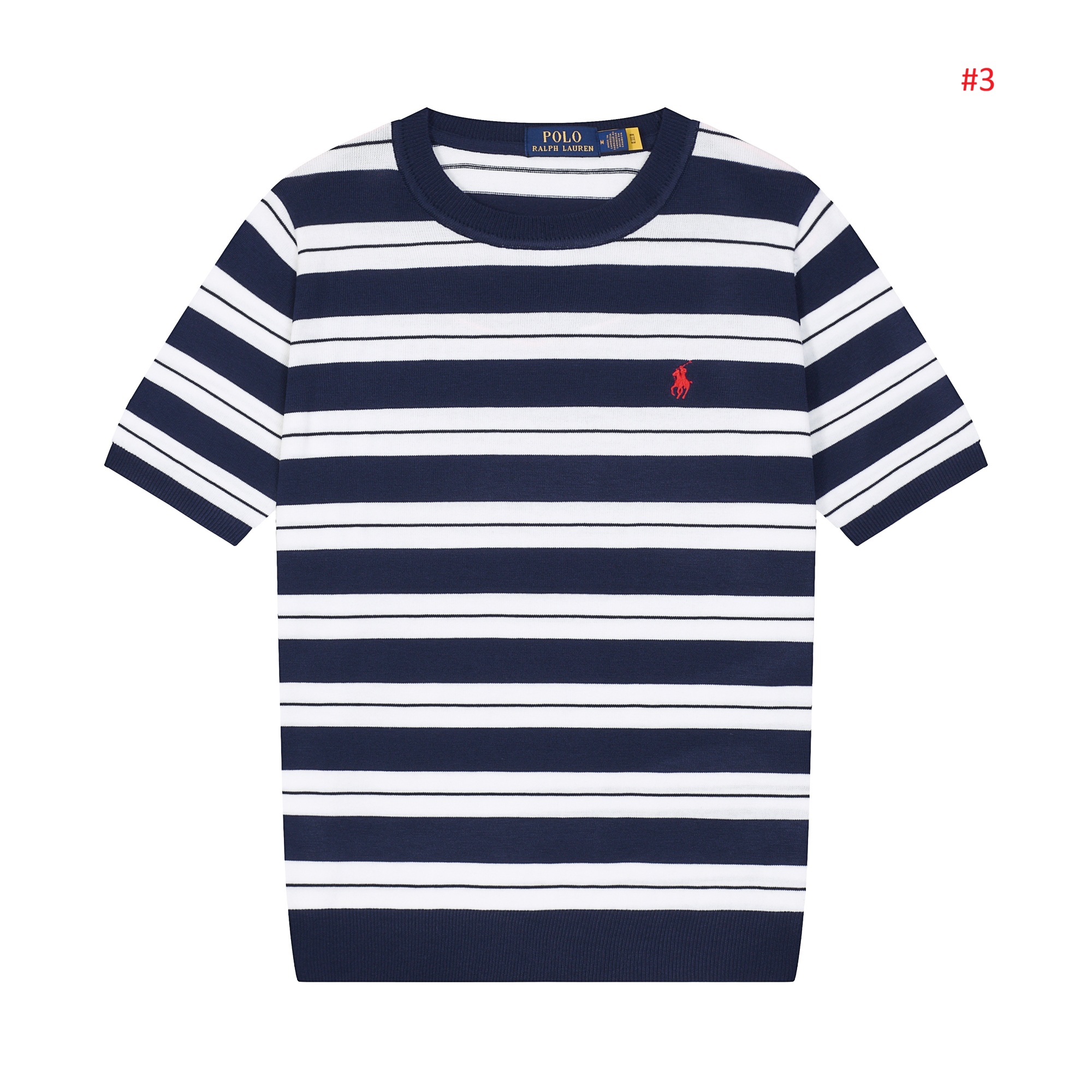Polo Ralph Lauren חולצת טי פסים קצרה לגברים – תמונה 4