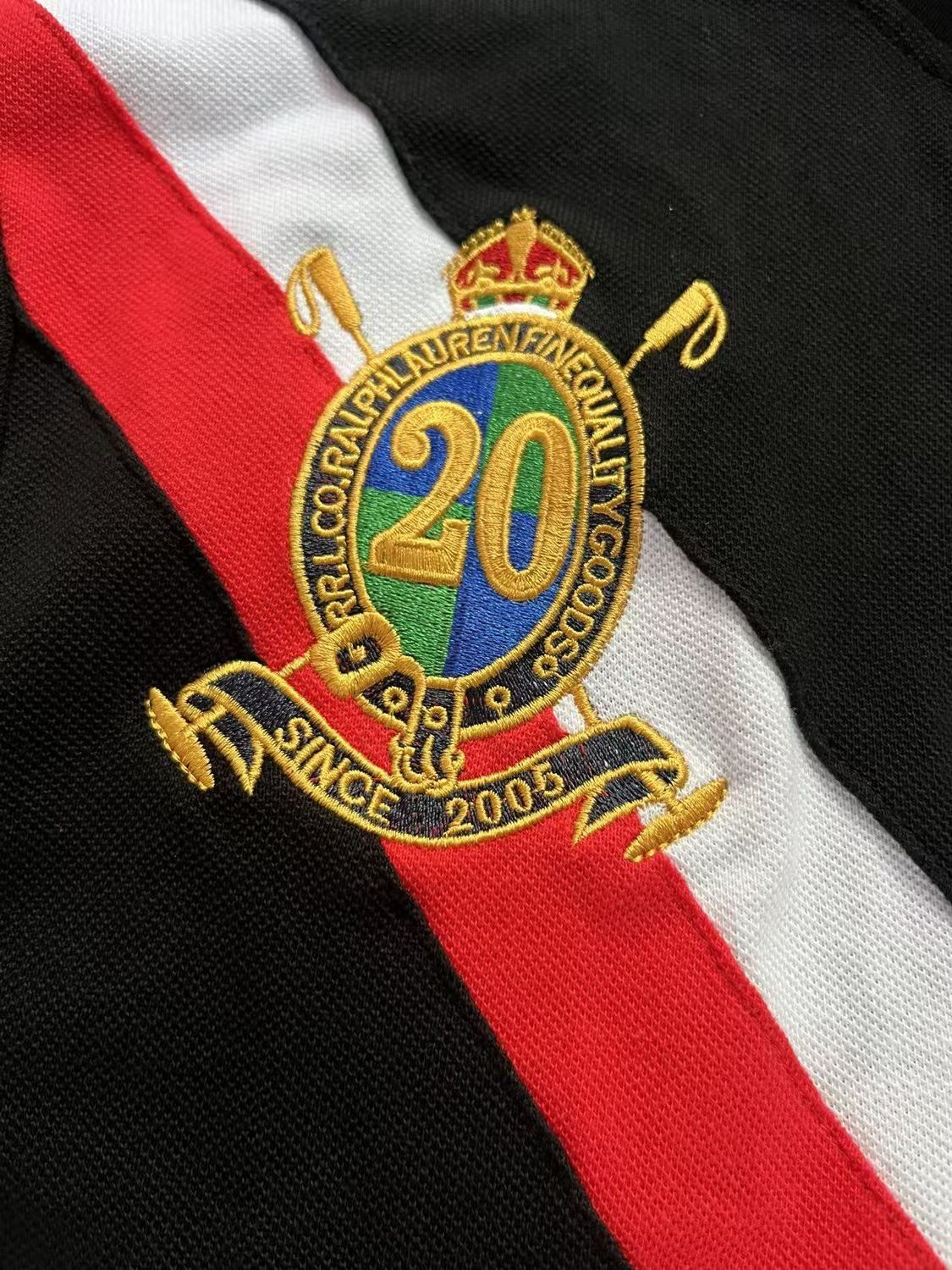 Polo Ralph Lauren חולצת פולו לגברים עם פס אלכסוני – תמונה 6