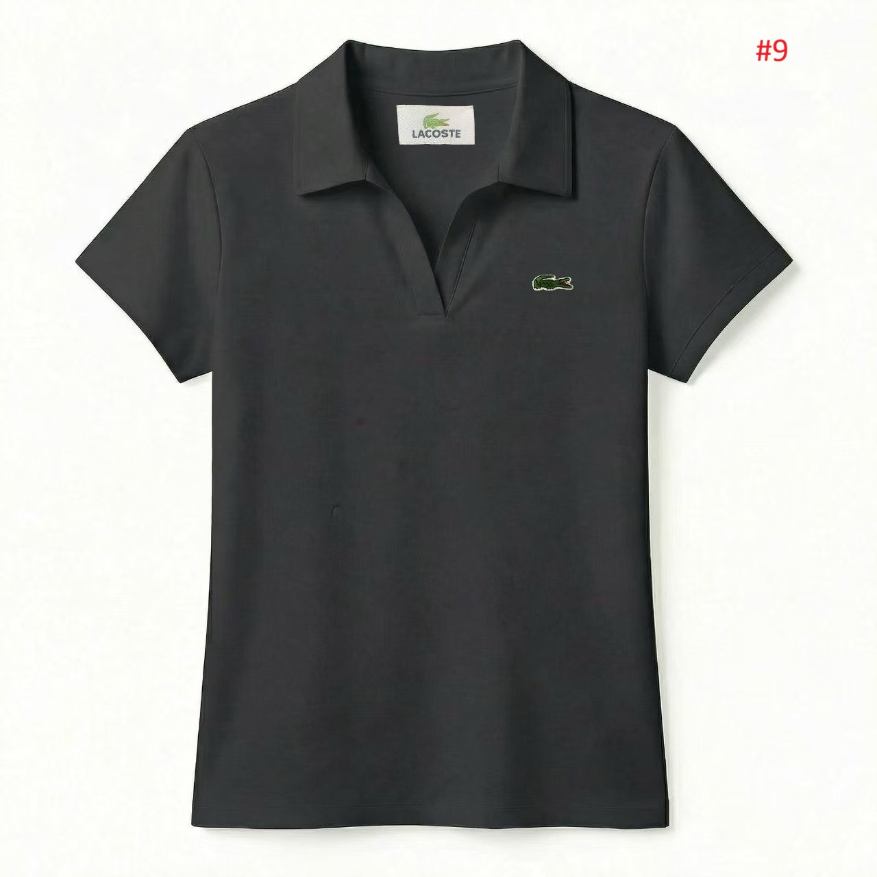 LACOSTE חולצת פולו נשים עם צווארון V – תמונה 11