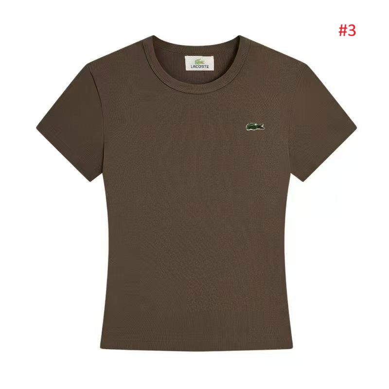 Lacoste חולצת טי נשים עם לוגו תנין – תמונה 4