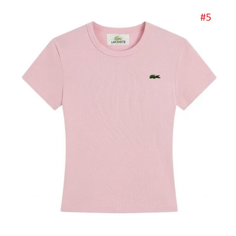 Lacoste חולצת טי נשים עם לוגו תנין – תמונה 6