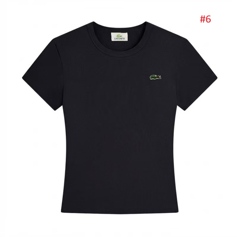 Lacoste חולצת טי נשים עם לוגו תנין – תמונה 7