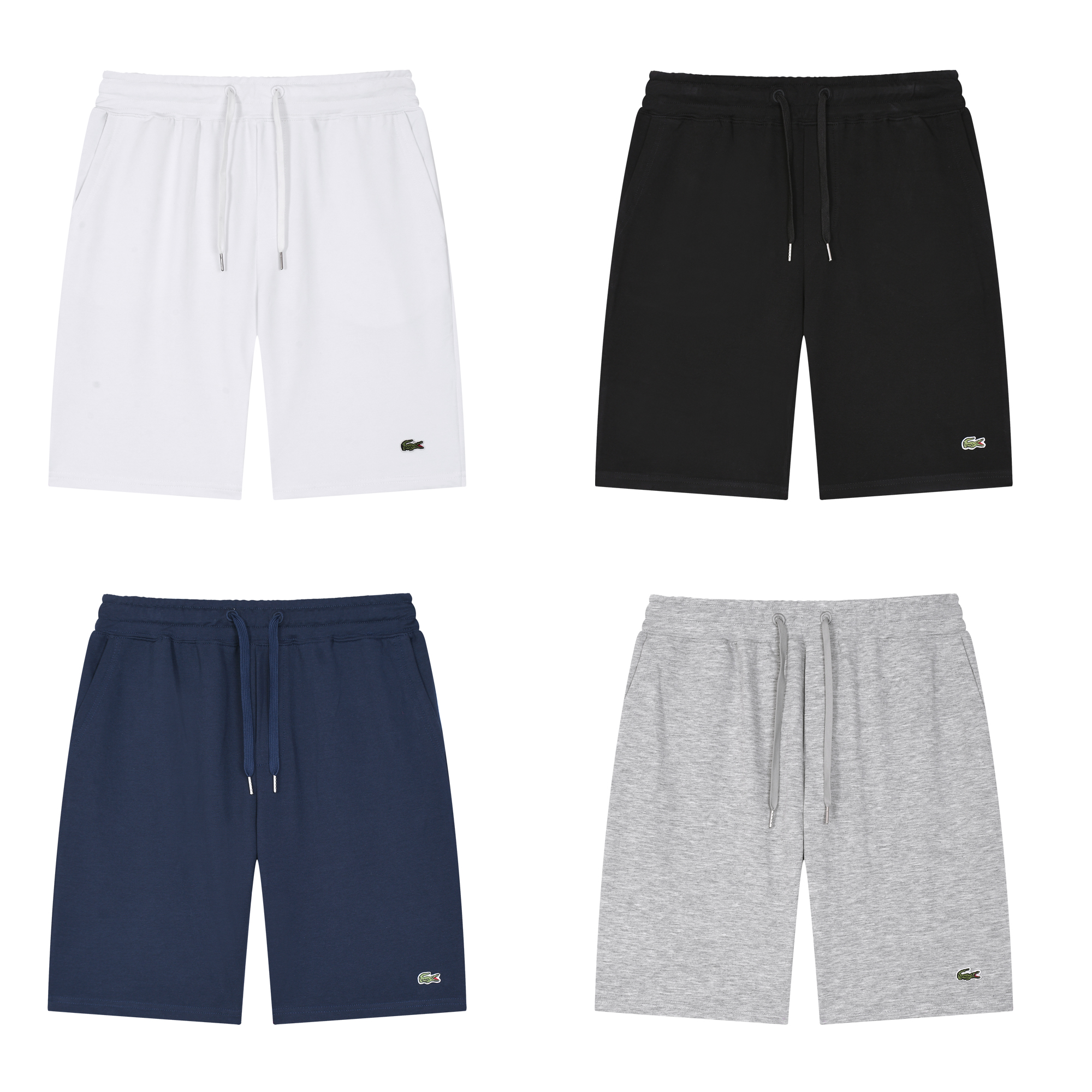 Lacoste שורטס טרנינג לגברים עם לוגו תנין – תמונה 8