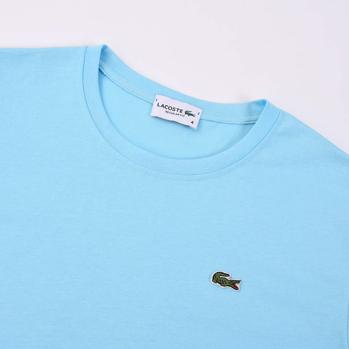 Lacoste חולצת טי לגברים Regular Fit עם לוגו תנין – תמונה 9