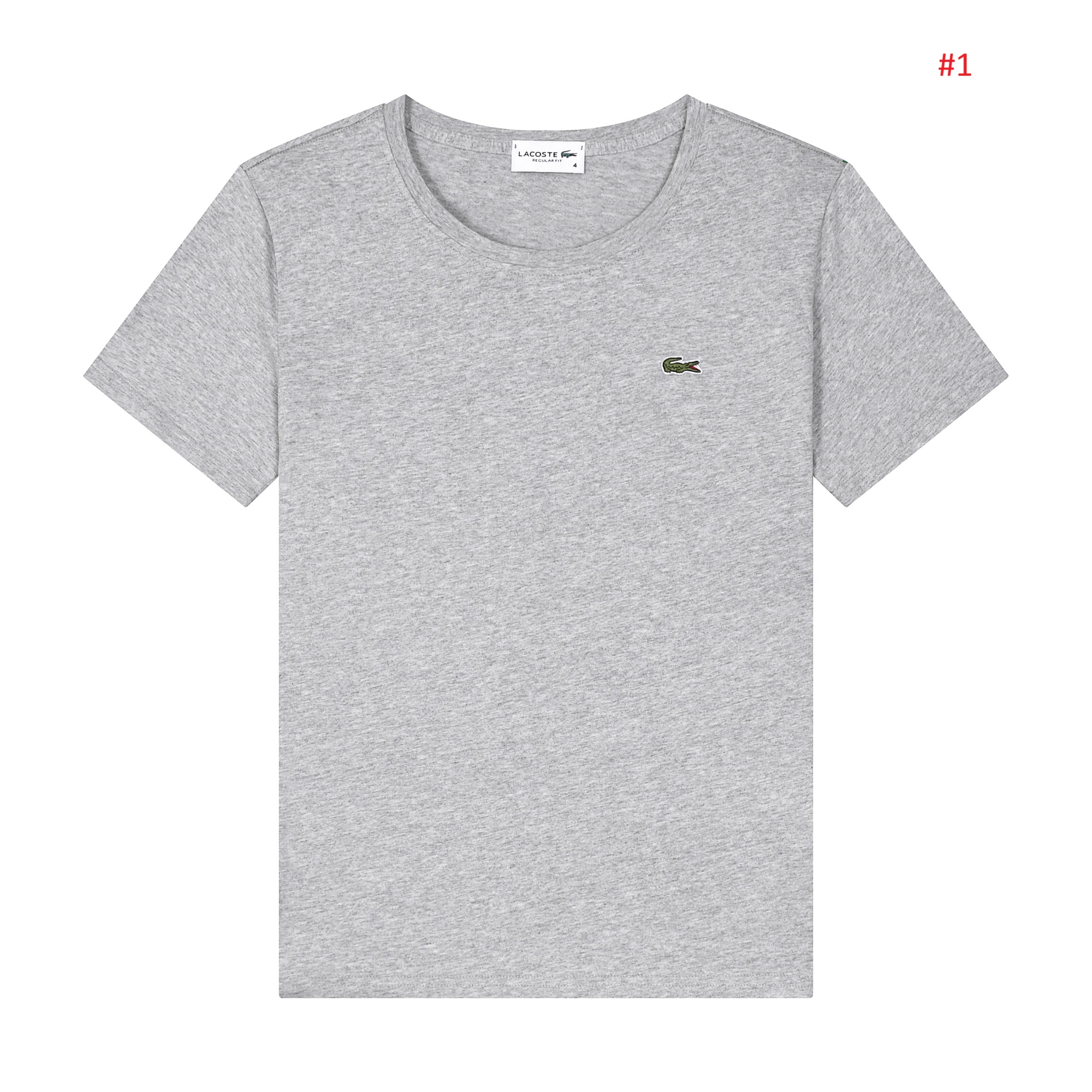 Lacoste חולצת טי לגברים Regular Fit עם לוגו תנין – תמונה 2