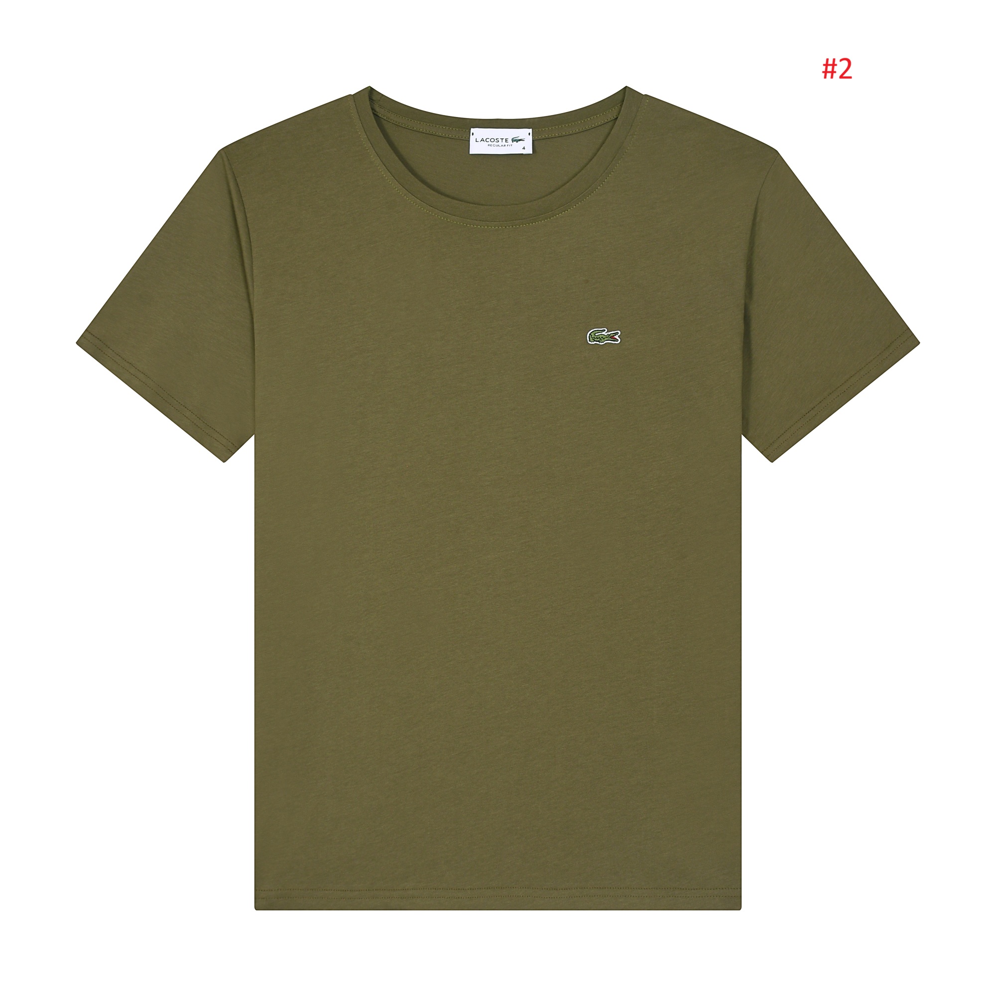 Lacoste חולצת טי לגברים Regular Fit עם לוגו תנין – תמונה 3