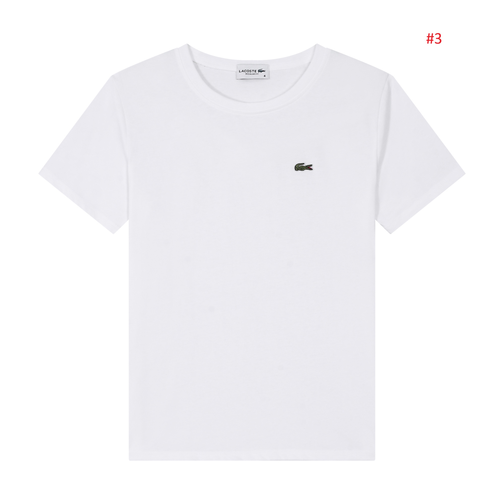 Lacoste חולצת טי לגברים Regular Fit עם לוגו תנין – תמונה 4