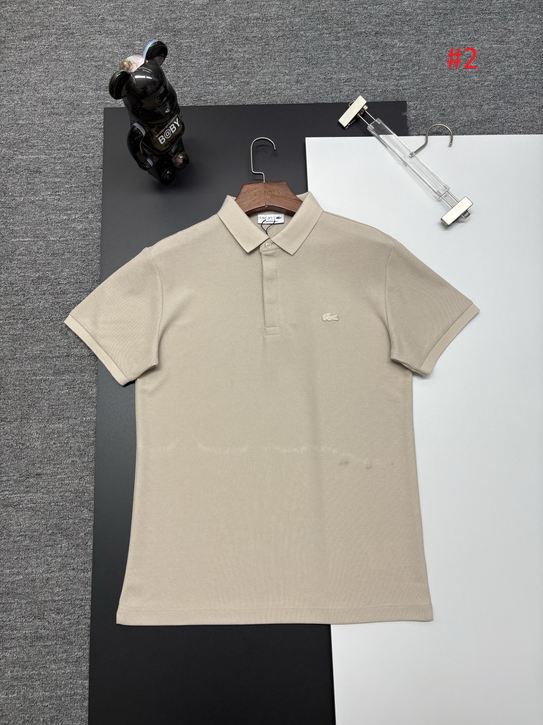 LACOSTE חולצת פולו לגברים 555-2 – תמונה 3