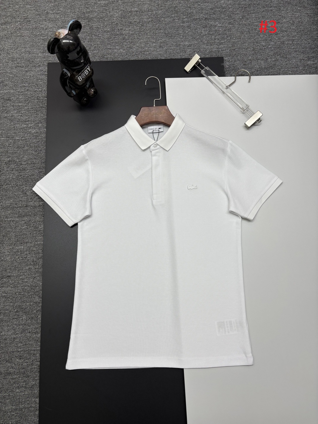 LACOSTE חולצת פולו לגברים 555-2 – תמונה 4