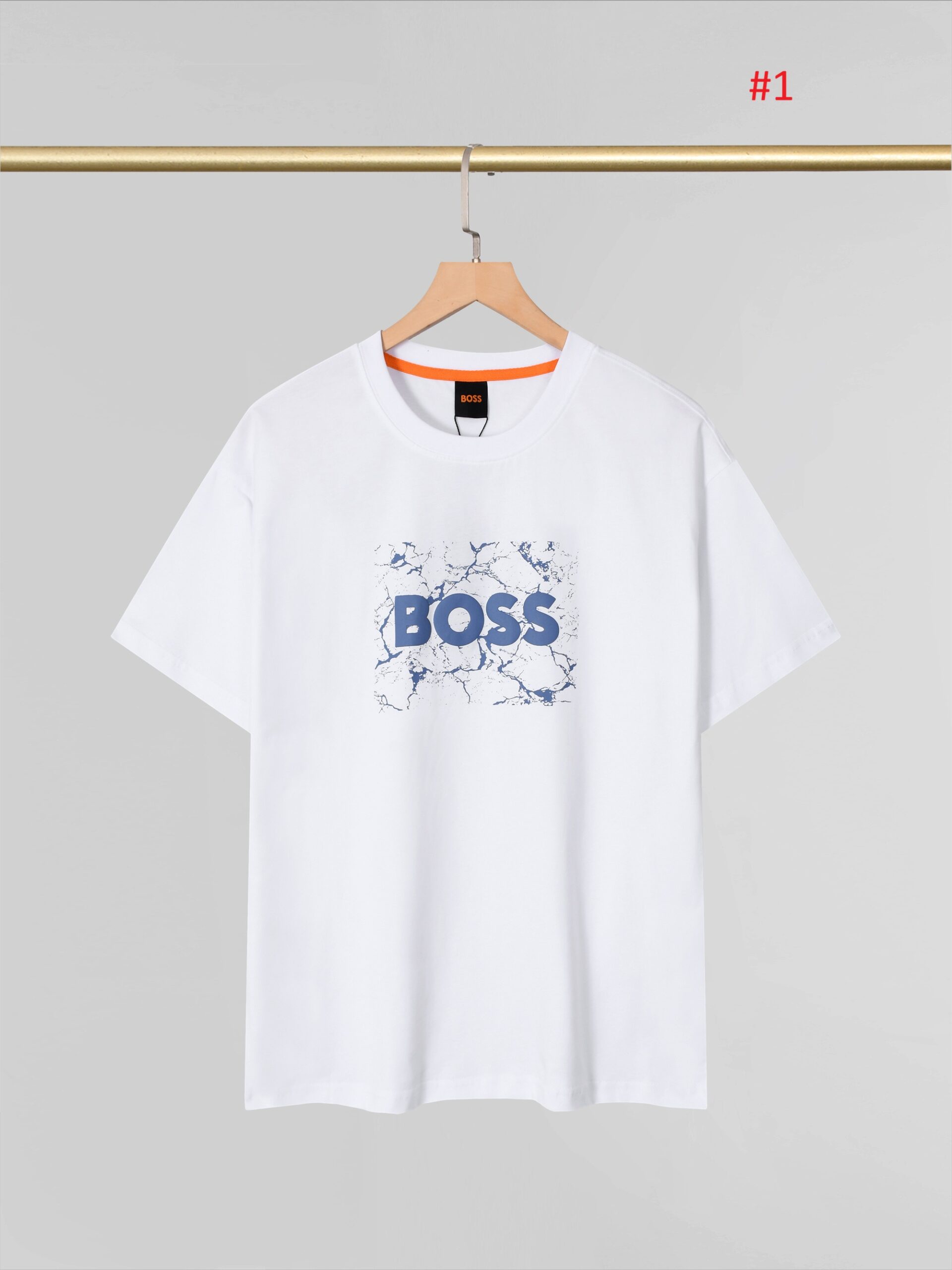 BOSS חולצת טי לוגו שיש – תמונה 2