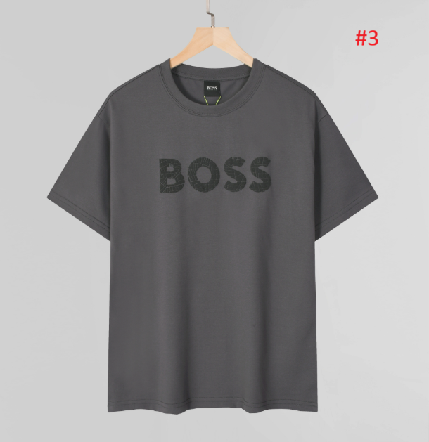 BOSS חולצת טי לגברים עם לוגו קדמי – תמונה 4