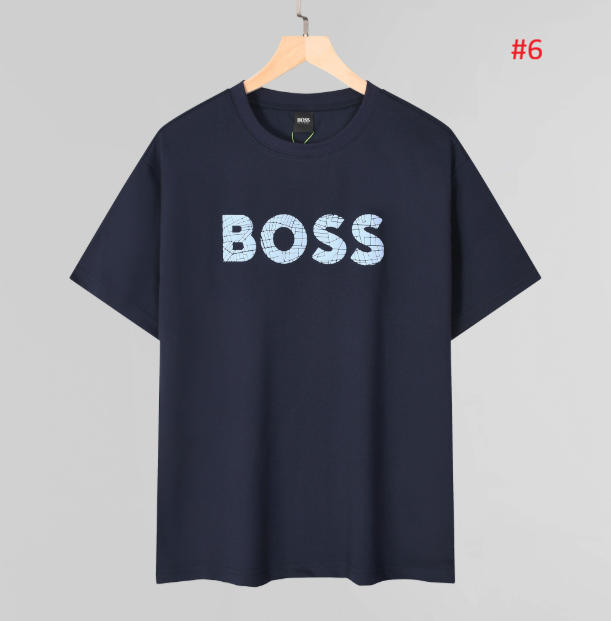BOSS חולצת טי לגברים עם לוגו קדמי – תמונה 7