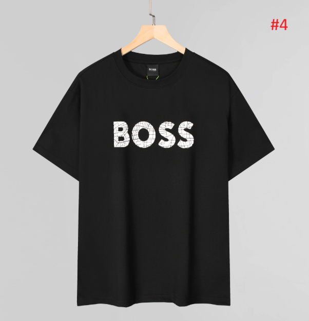 BOSS חולצת טי לגברים עם לוגו קדמי – תמונה 5