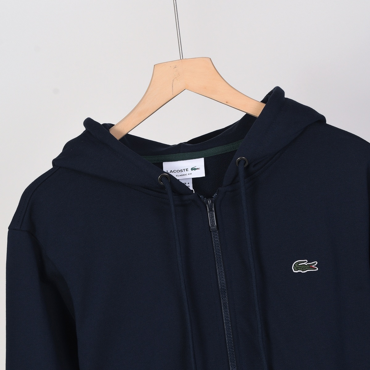 Lacoste קפוצ'ון רוכסן לגברים Classic Fit – תמונה 6