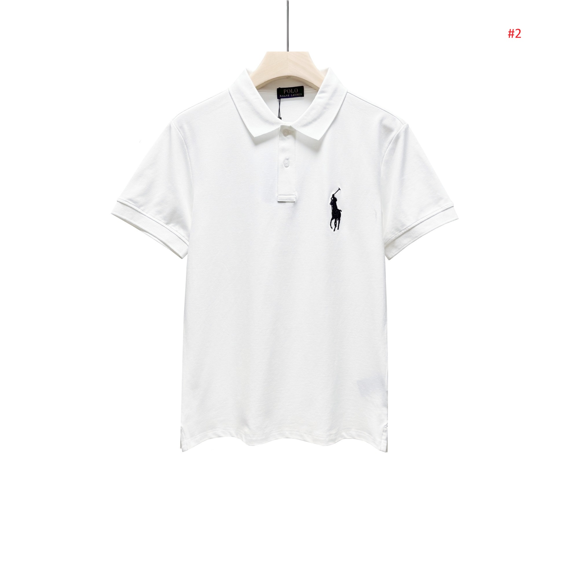 Polo Ralph Lauren חולצת פולו קצרה לגברים עם לוגו רקום – תמונה 3