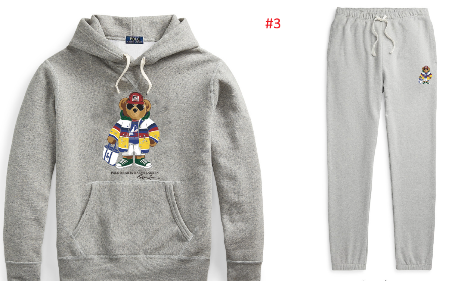 POLO RALPH LAUREN חליפת טרנינג Polo Bear עם קפוצ׳ון – תמונה 5