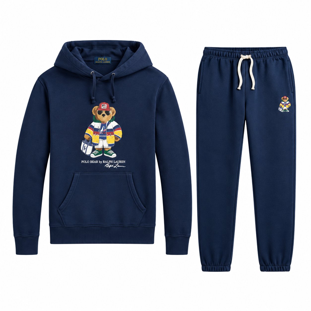 9 (11) POLO RALPH LAUREN חליפת טרנינג Polo Bear עם קפוצ׳ון