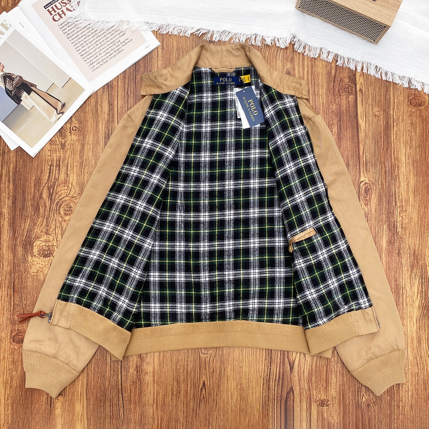 POLO RALPH LAUREN מעיל Harrington לגברים – תמונה 3