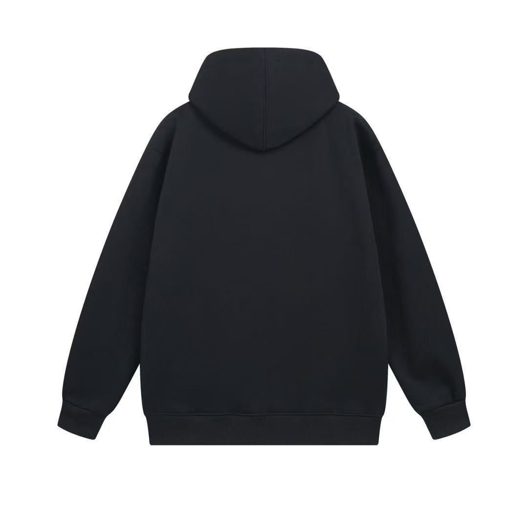 Carhartt סווטשירט קפוצ'ון עם רוכסן ולוגו – תמונה 3